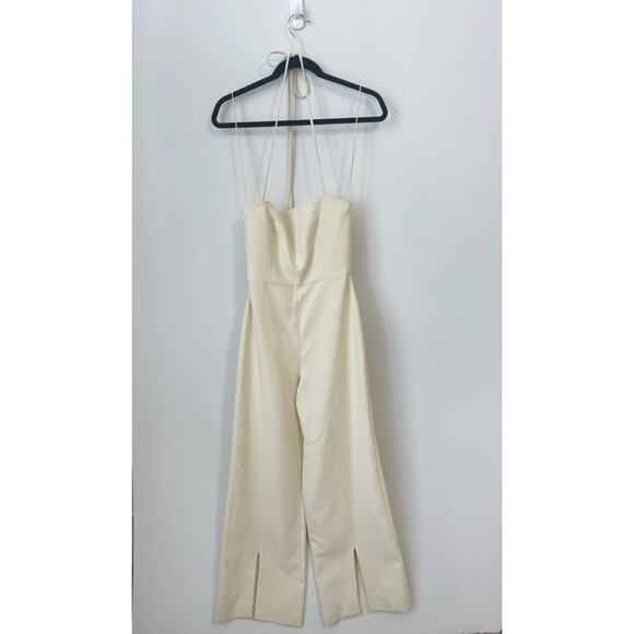 Alexis Rohani Halter Jumpsuit White Size S - Picture 3 of 13